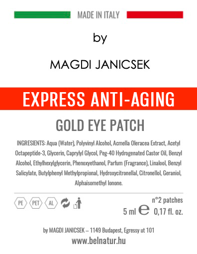 Anti-aging arany szem-Patch by Janicsek Magdi